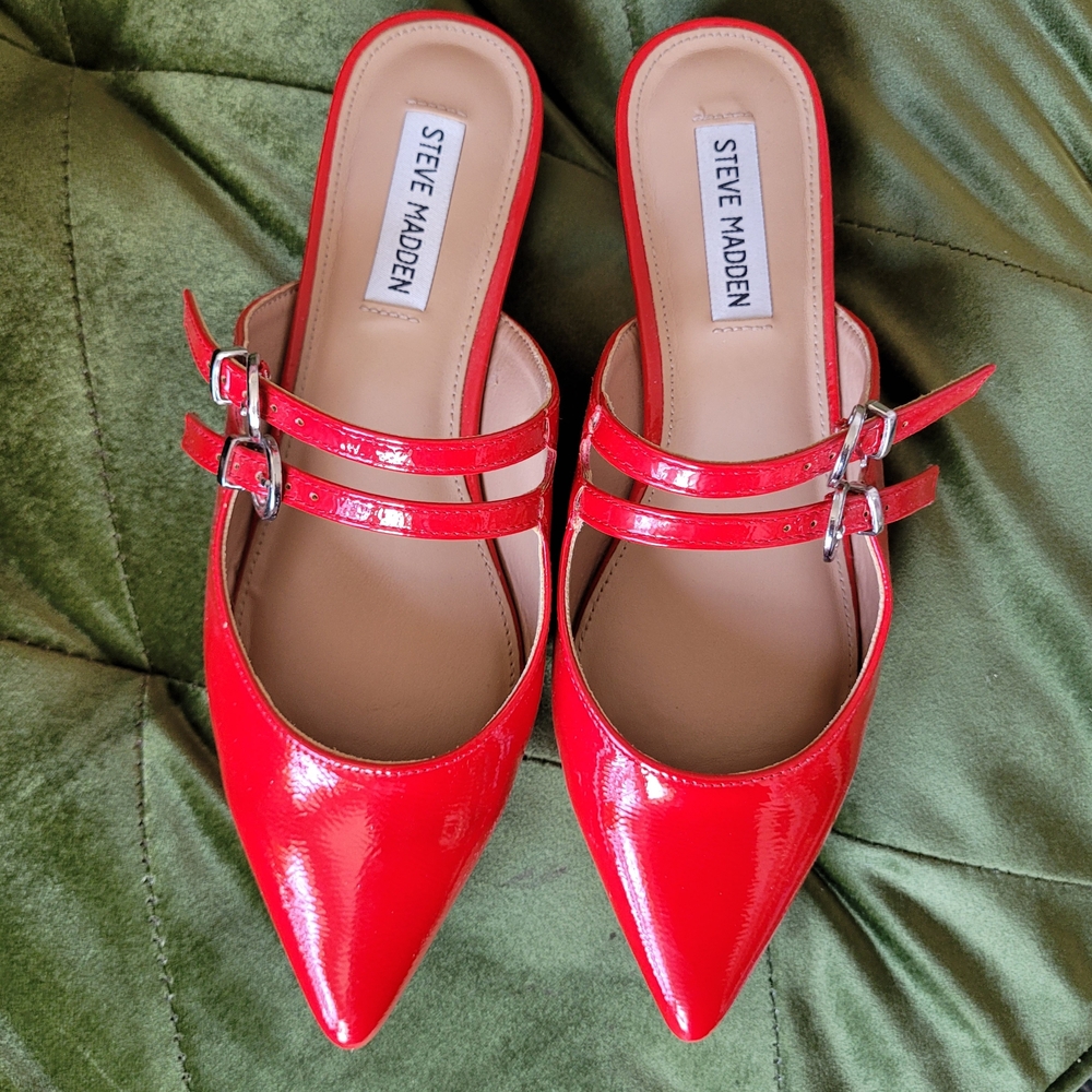 Cherry Red Steve Madden Flats
